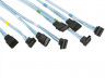БУ Комплект кабелей Supermicro SATA3 4шт (38/ 49/ 59/ 70см) CBL-0180L (до 6Gb/ s) нов (CBL-0180L)
