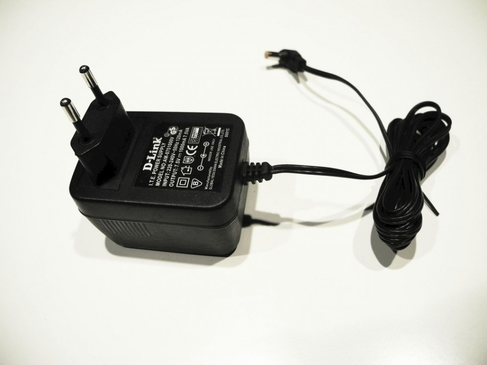 БУ блок живлення для точки доступу D-LINK потужніть:7,5W сила струму:1A, напруга7 (AM-0751000V(291))